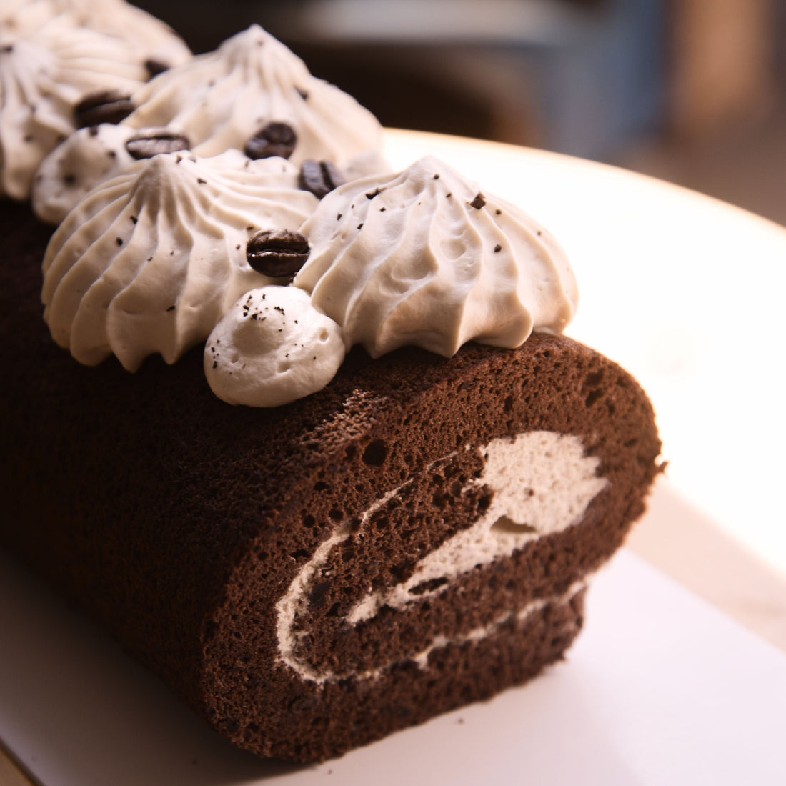 Glutenvrije & Koemelkvrije Mokka Chiffon Rol