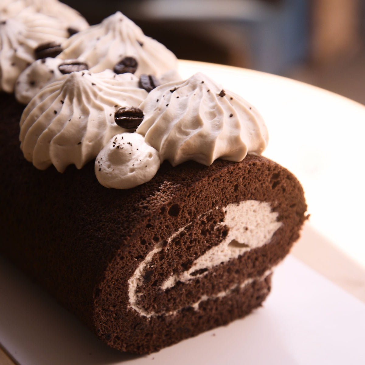 Glutenvrije & Koemelkvrije Mokka Chiffon Rol